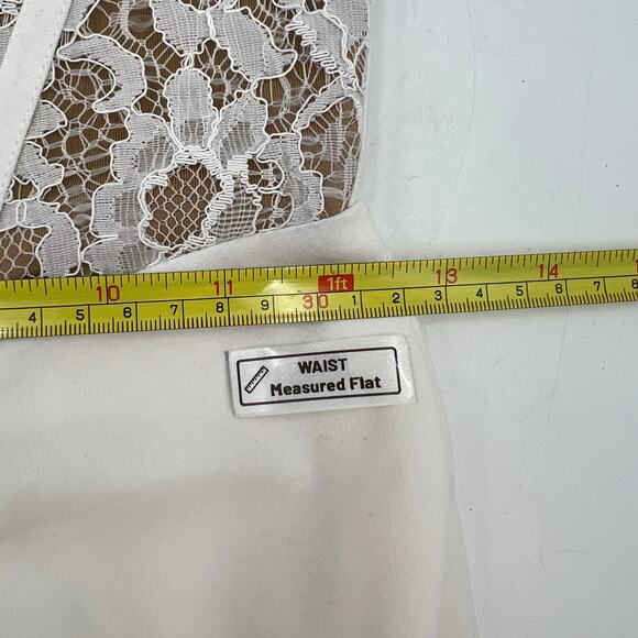 Miss Circle Junia Maxi Dress Corset Ruffles White Bridal - Picture 8 of 11